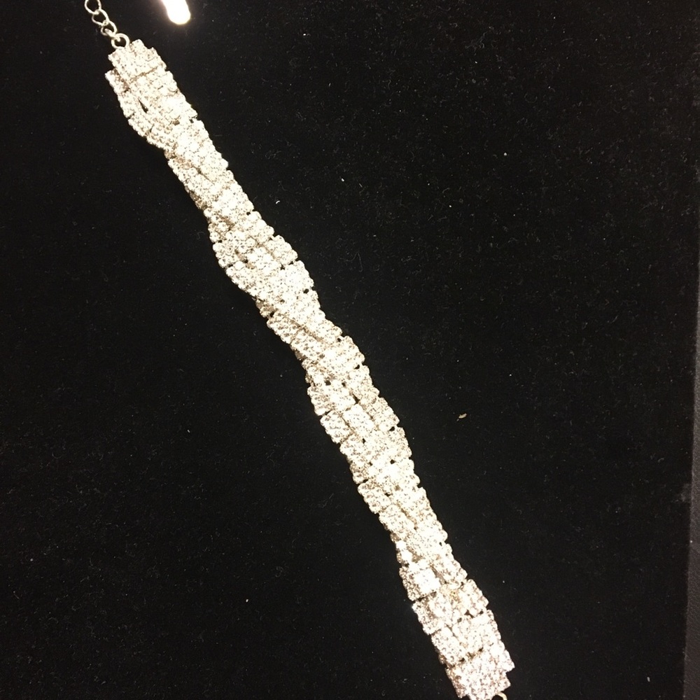 Twisted Rhinestone Bracelet For Any Occasion